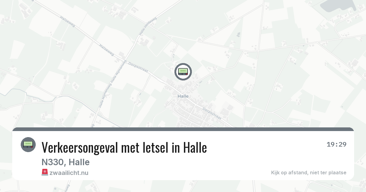 Verkeersongeval met letsel in Halle — 22 mrt 2026