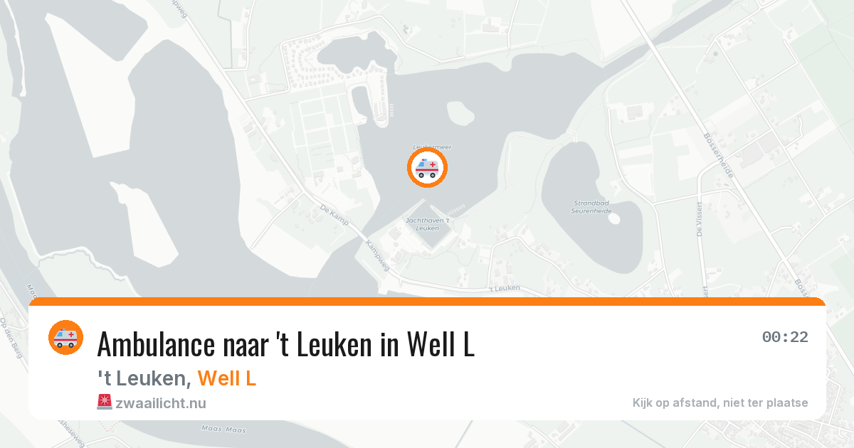 Ambulance naar 't Leuken in Well L — 20 jun 2026