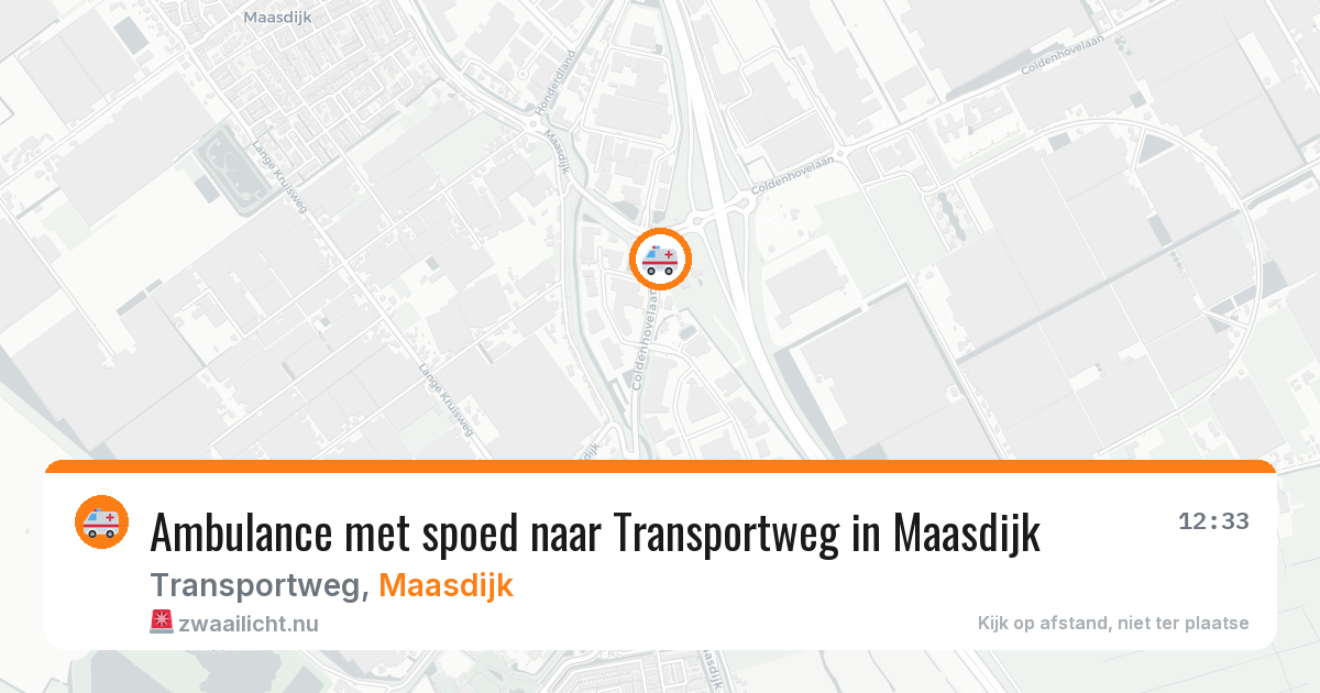 Ambulance met spoed naar Transportweg in Maasdijk — 1 apr 2026