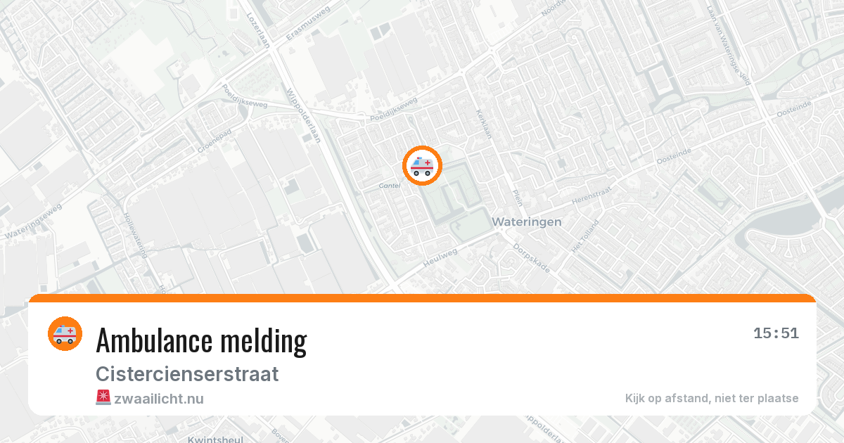 Ambulance melding — 16 jan 2026