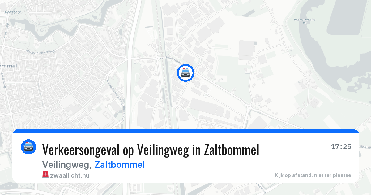 Verkeersongeval op Veilingweg in Zaltbommel — 23 mrt 2026