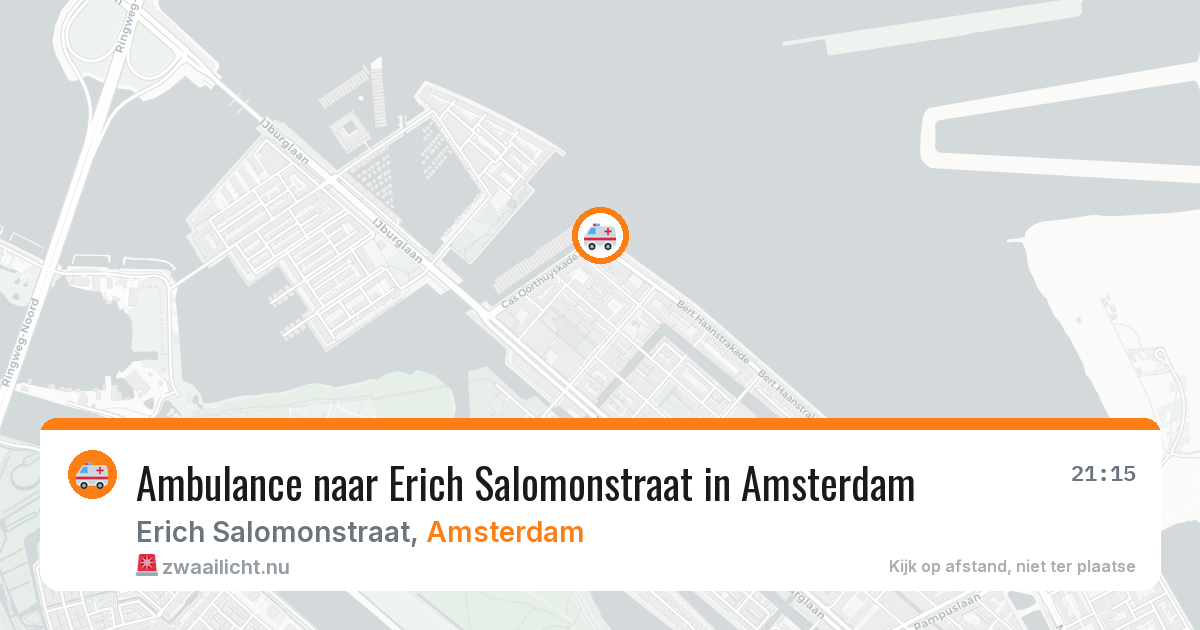 Ambulance naar Erich Salomonstraat in Amsterdam — 18 jul 2026