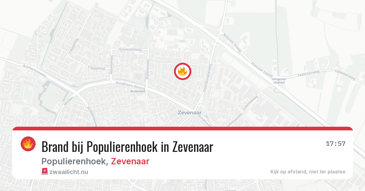 Brand bij Populierenhoek in Zevenaar — 4 jun 2026