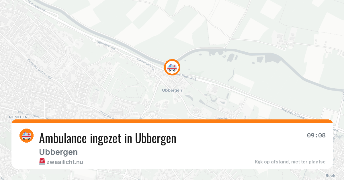 Ambulance ingezet in Ubbergen — 15 jul 2026