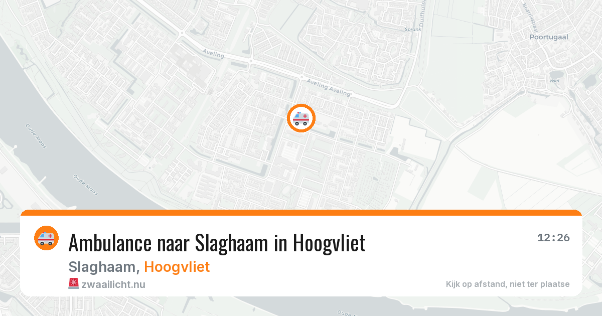 Ambulance naar Slaghaam in Hoogvliet — 27 apr 2026