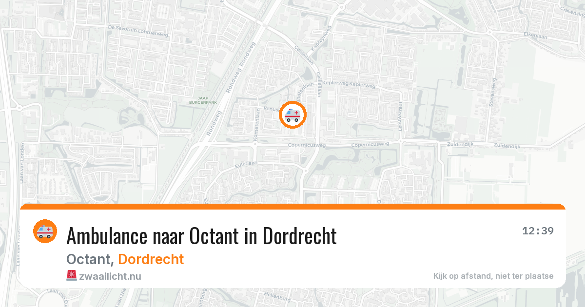 Ambulance naar Octant in Dordrecht — 28 mrt 2026