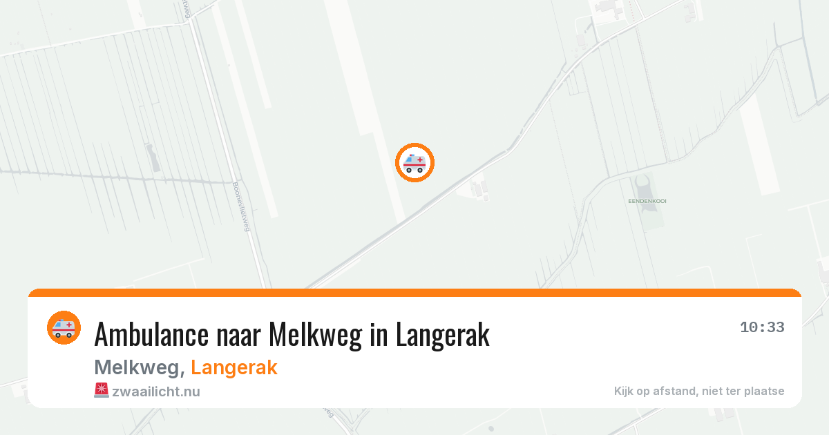 Ambulance naar Melkweg in Langerak — 7 jun 2026