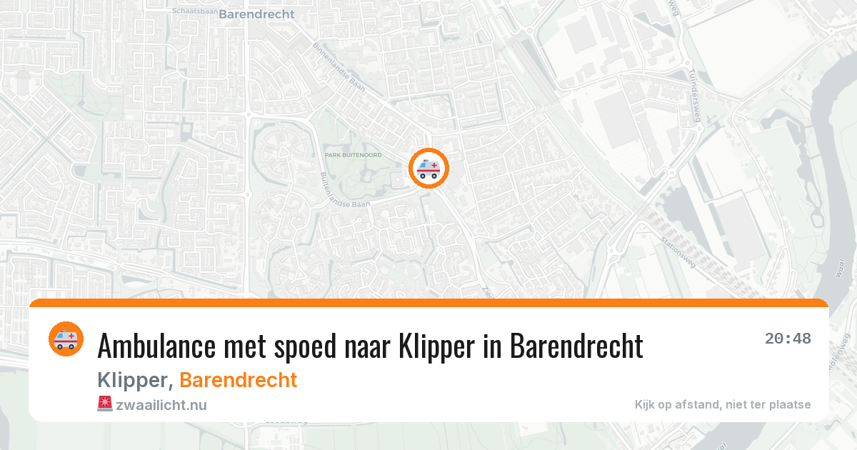 Ambulance met spoed naar Klipper in Barendrecht — 7 mei 2026