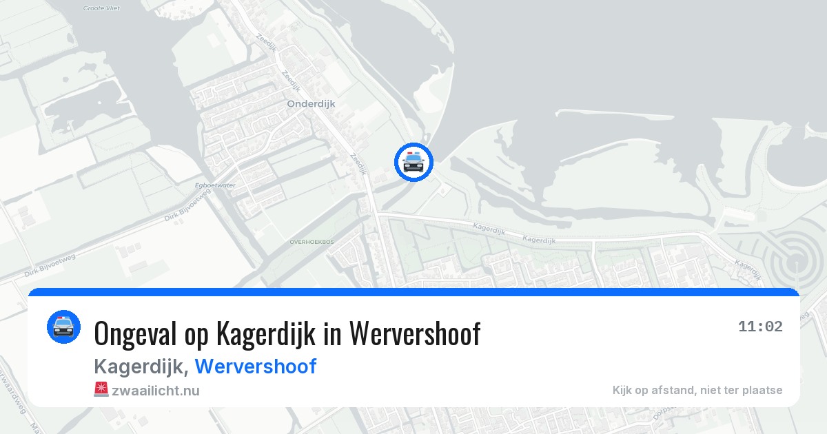 Ongeval op Kagerdijk in Wervershoof — 17 mrt 2026