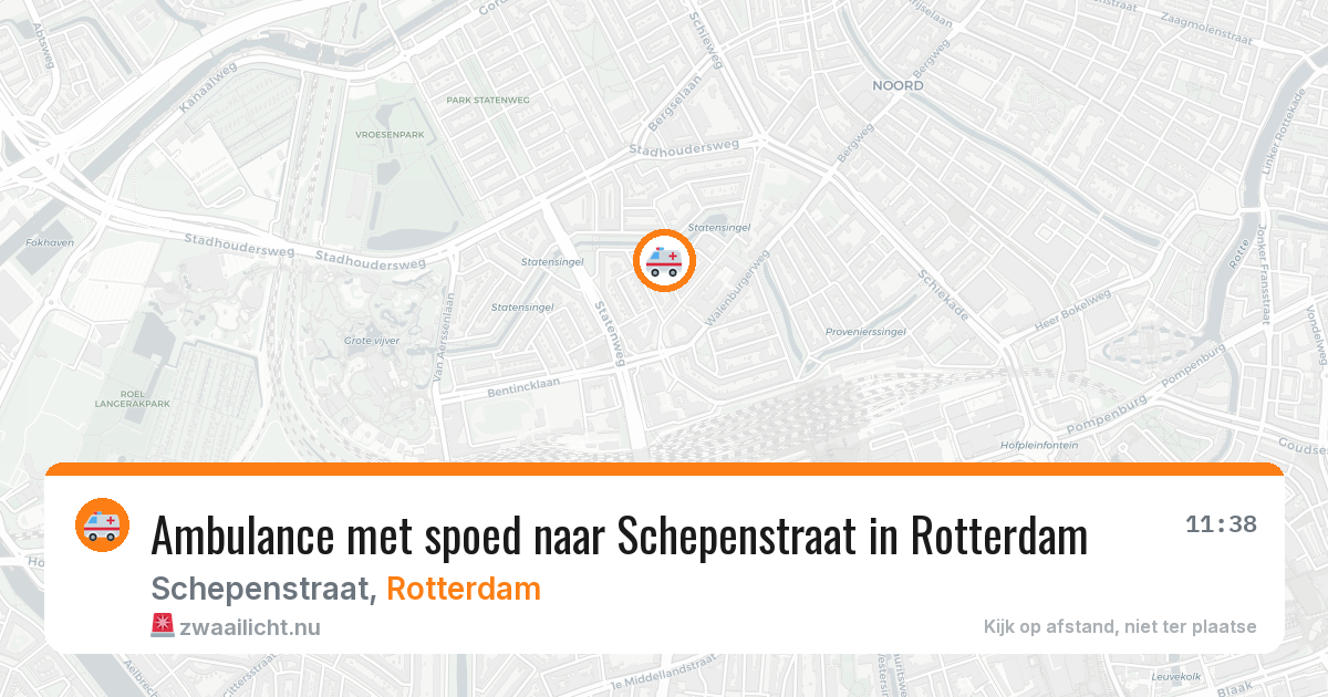 Ambulance met spoed naar Schepenstraat in Rotterdam — 3 jun 2026
