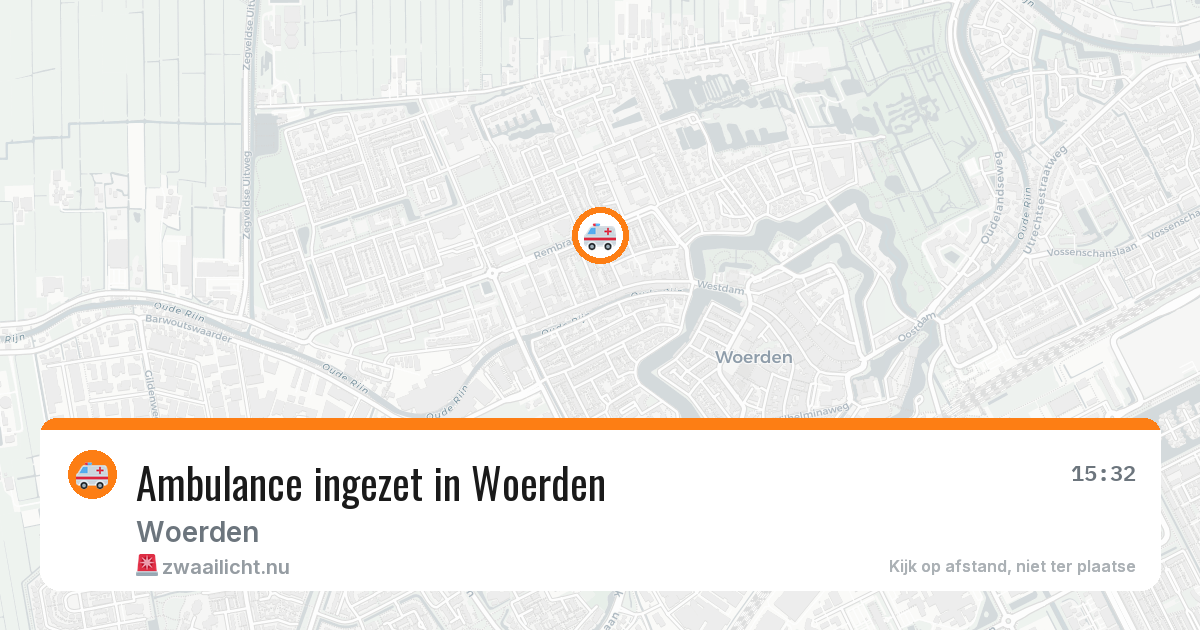 Ambulance ingezet in Woerden — 11 jul 2026
