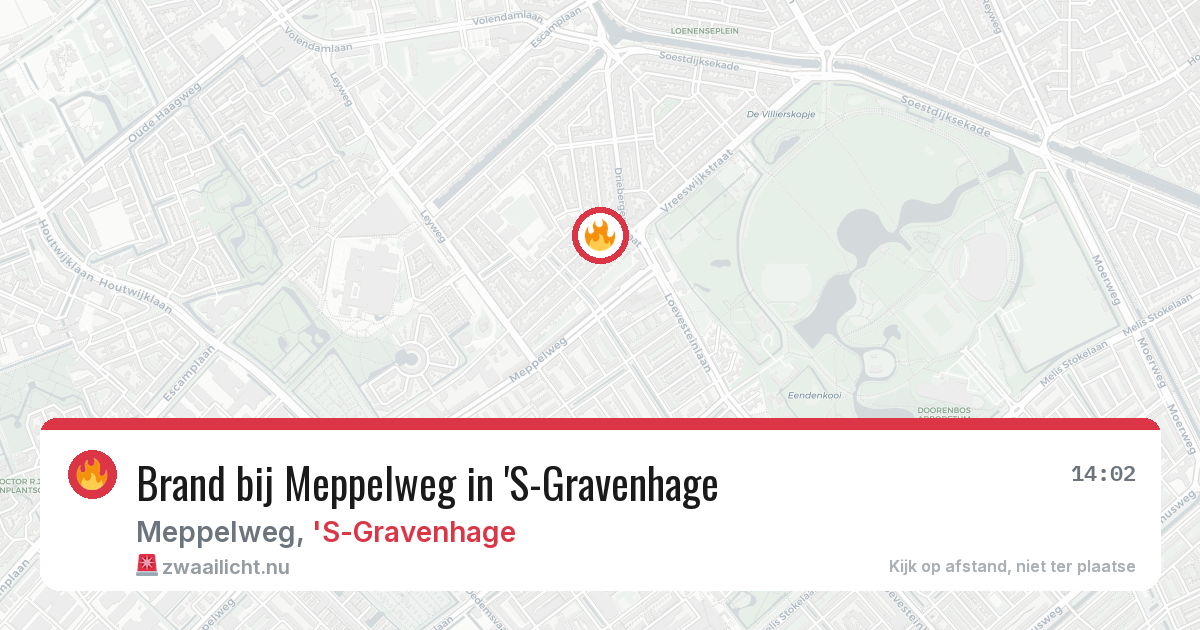 Brand bij Meppelweg in 'S-Gravenhage — 19 jul 2026