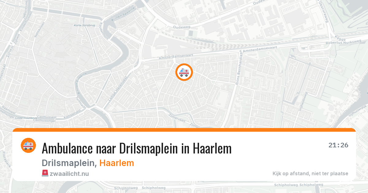 Ambulance naar Drilsmaplein in Haarlem — 25 jul 2026