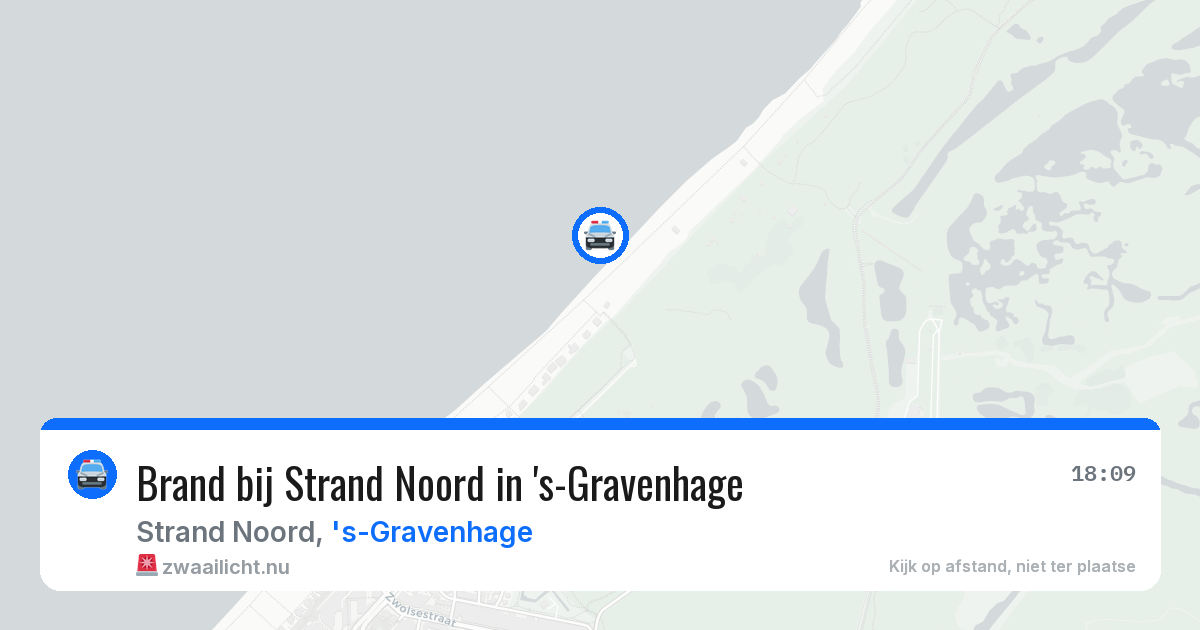 Brand bij Strand Noord in 's-Gravenhage — 25 mei 2026