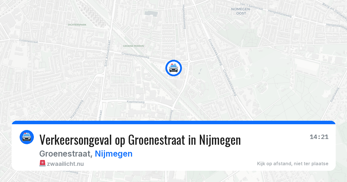 Verkeersongeval op Groenestraat in Nijmegen — 9 feb 2026