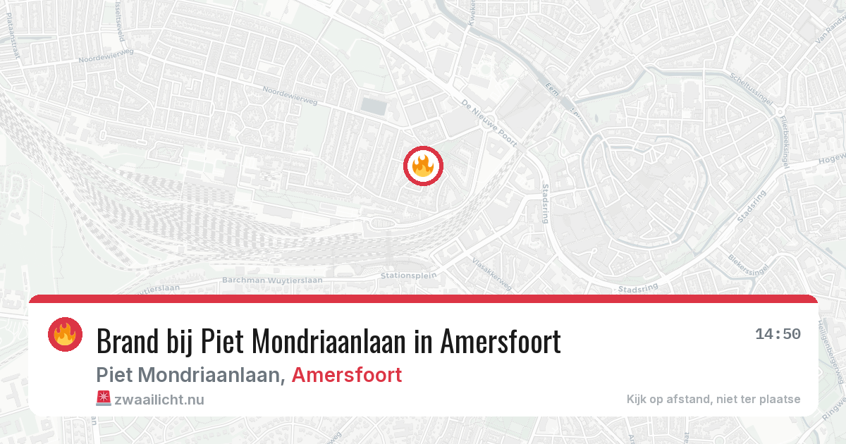 Brand bij Piet Mondriaanlaan in Amersfoort — 5 mei 2026