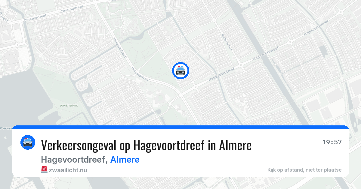Verkeersongeval op Hagevoortdreef in Almere — 20 mei 2026