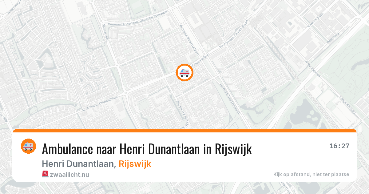 Ambulance naar Henri Dunantlaan in Rijswijk — 13 mei 2026