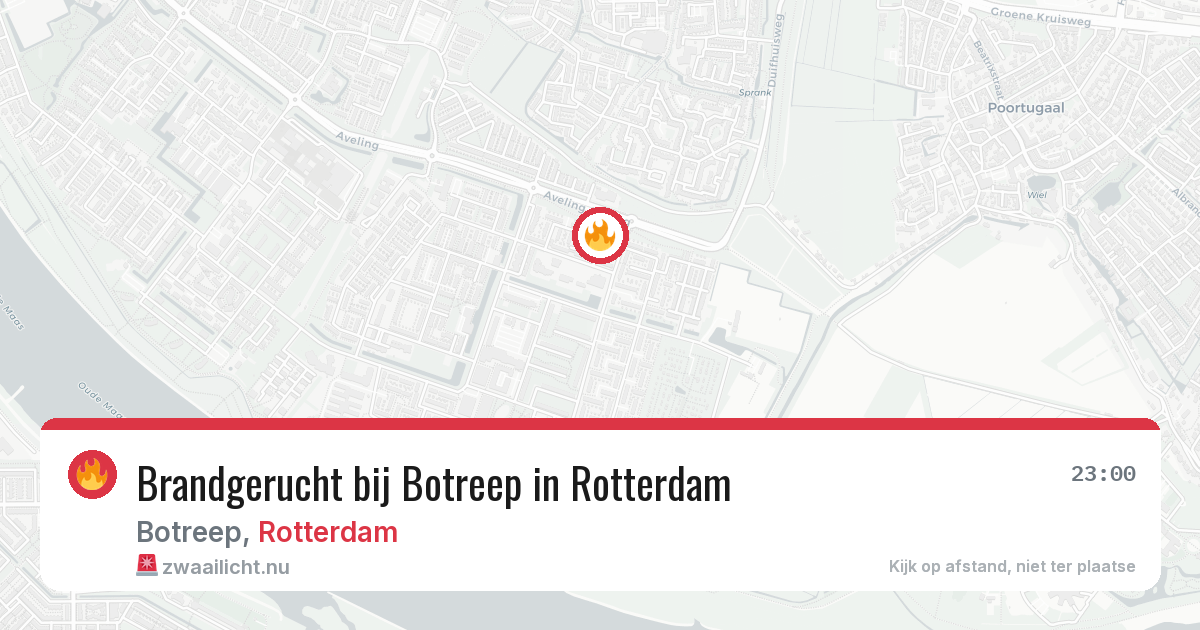 Brandgerucht bij Botreep in Rotterdam — 2 jun 2026