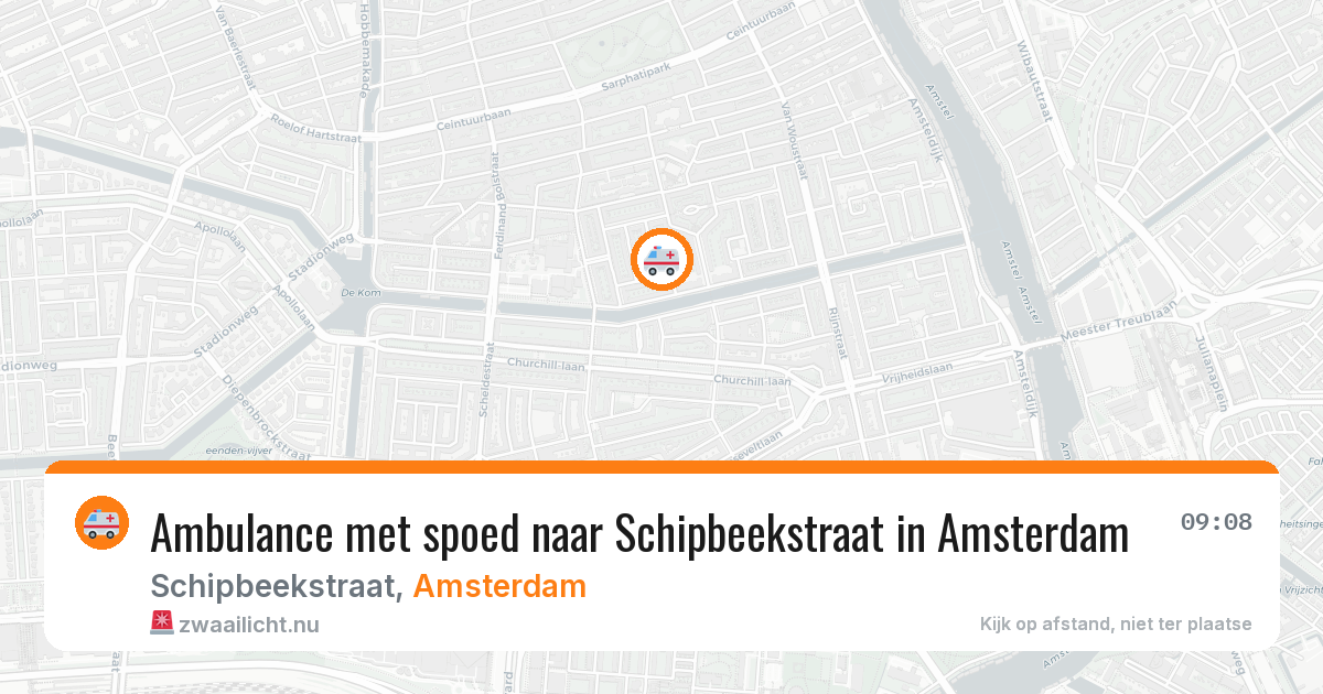 Ambulance met spoed naar Schipbeekstraat in Amsterdam — 22 mei 2026