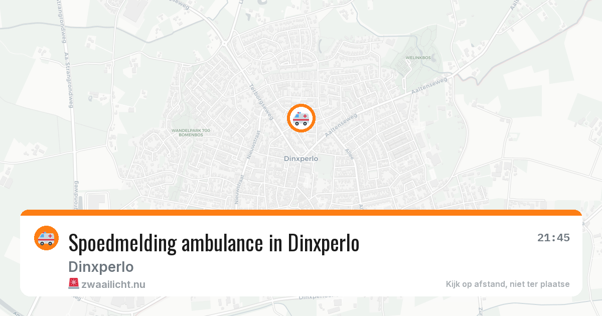 Spoedmelding ambulance in Dinxperlo — 13 jul 2026