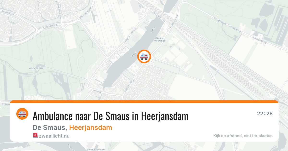 Ambulance naar De Smaus in Heerjansdam — 27 mrt 2026