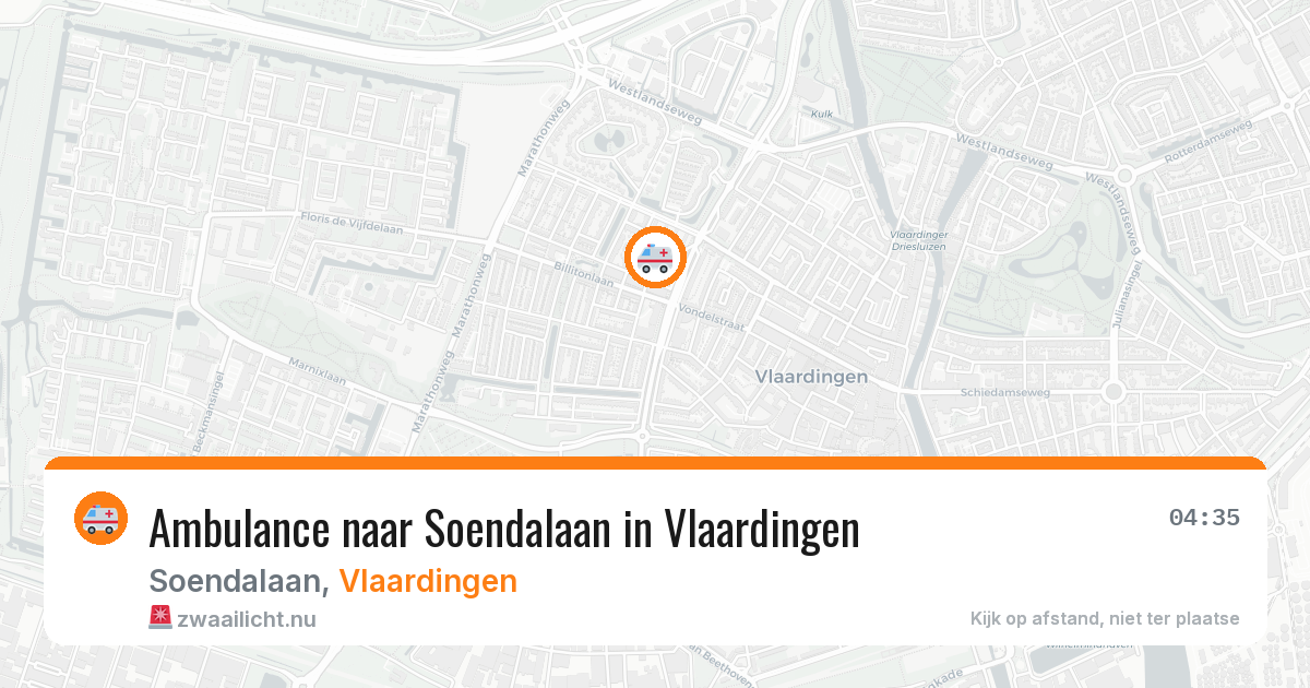 Ambulance naar Soendalaan in Vlaardingen — 11 jul 2026