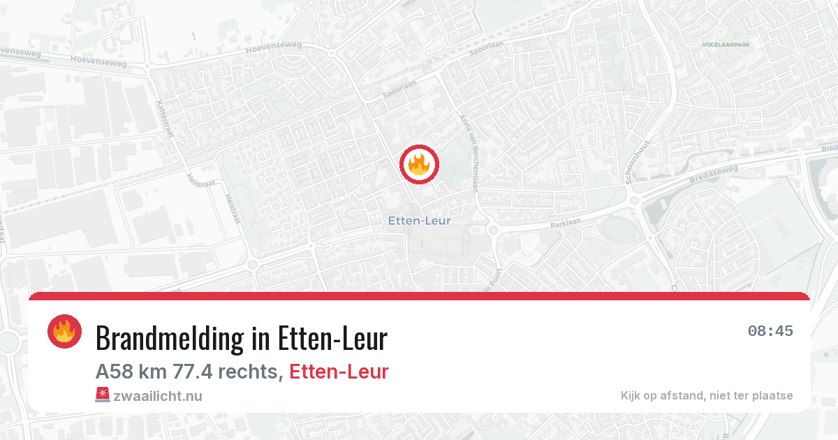 Brandmelding in Etten-Leur — 27 mei 2026