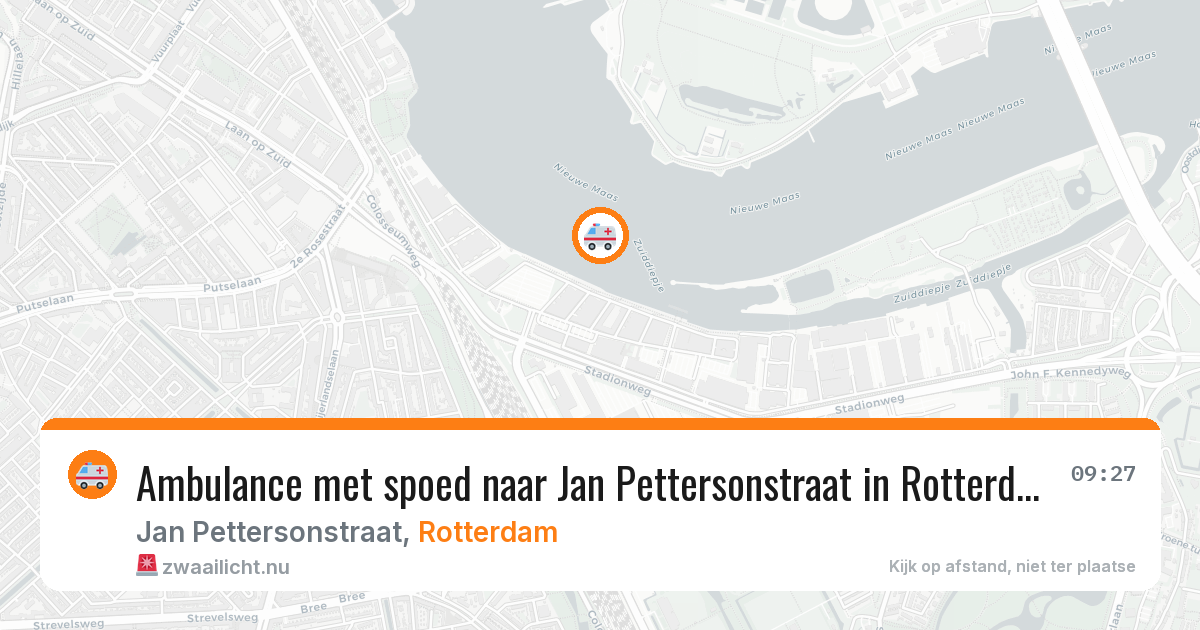 Ambulance met spoed naar Jan Pettersonstraat in Rotterdam — 5 jun 2026