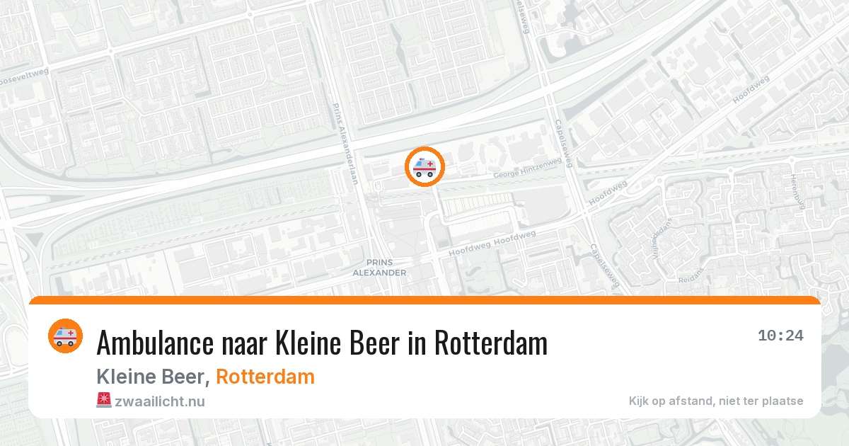 Ambulance naar Kleine Beer in Rotterdam — 17 jul 2026