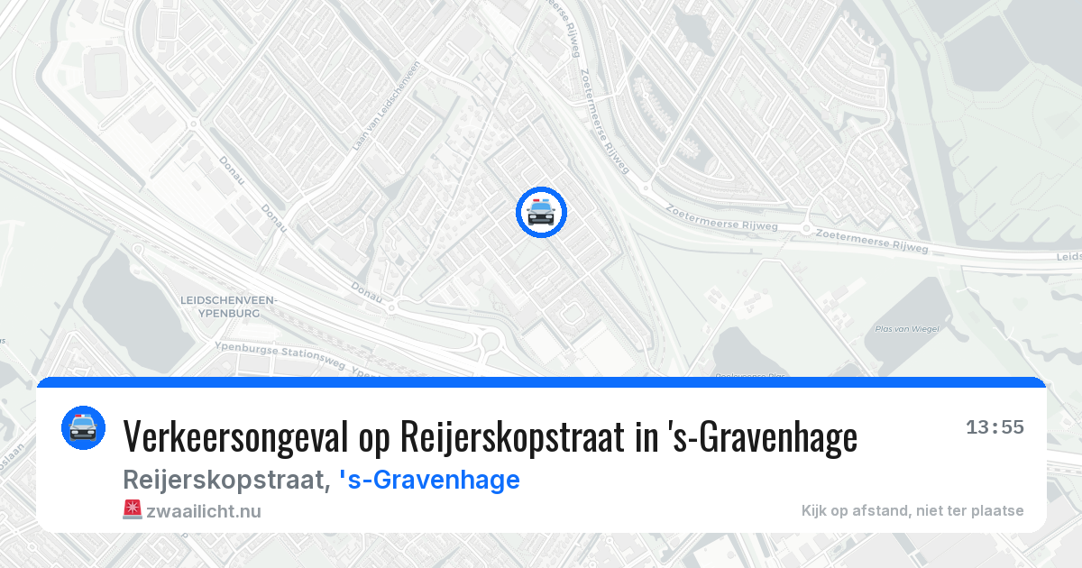 Verkeersongeval op Reijerskopstraat in 's-Gravenhage — 7 mei 2026