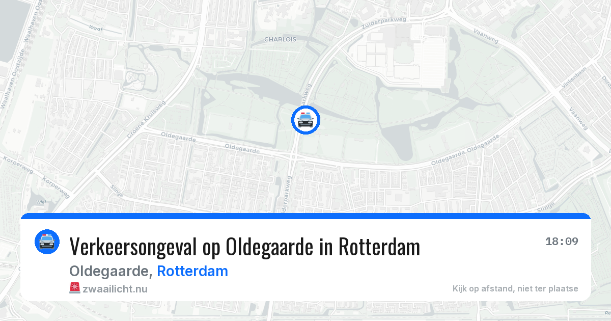 Verkeersongeval op Oldegaarde in Rotterdam — 18 mei 2026