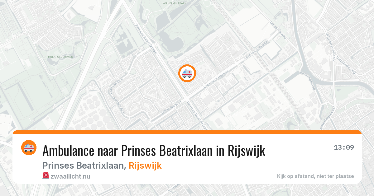Ambulance naar Prinses Beatrixlaan in Rijswijk — 5 jun 2026
