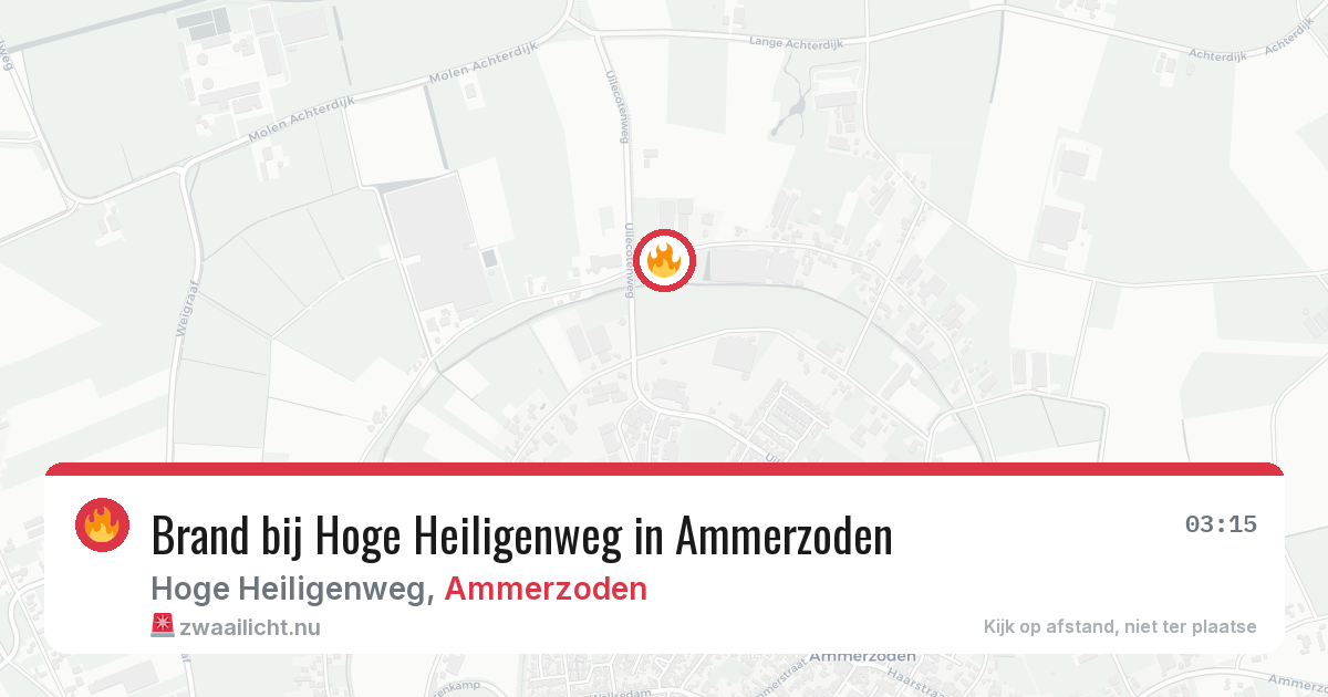 Brand bij Hoge Heiligenweg in Ammerzoden — 14 feb 2026