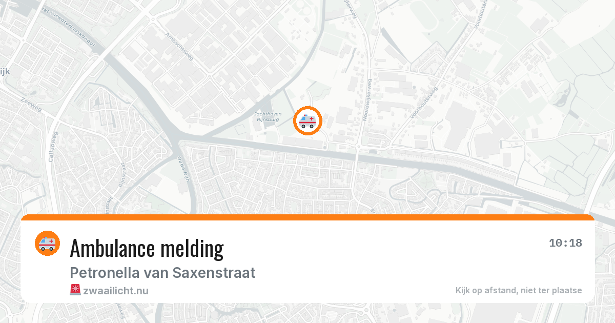 Ambulance melding — 29 mei 2026
