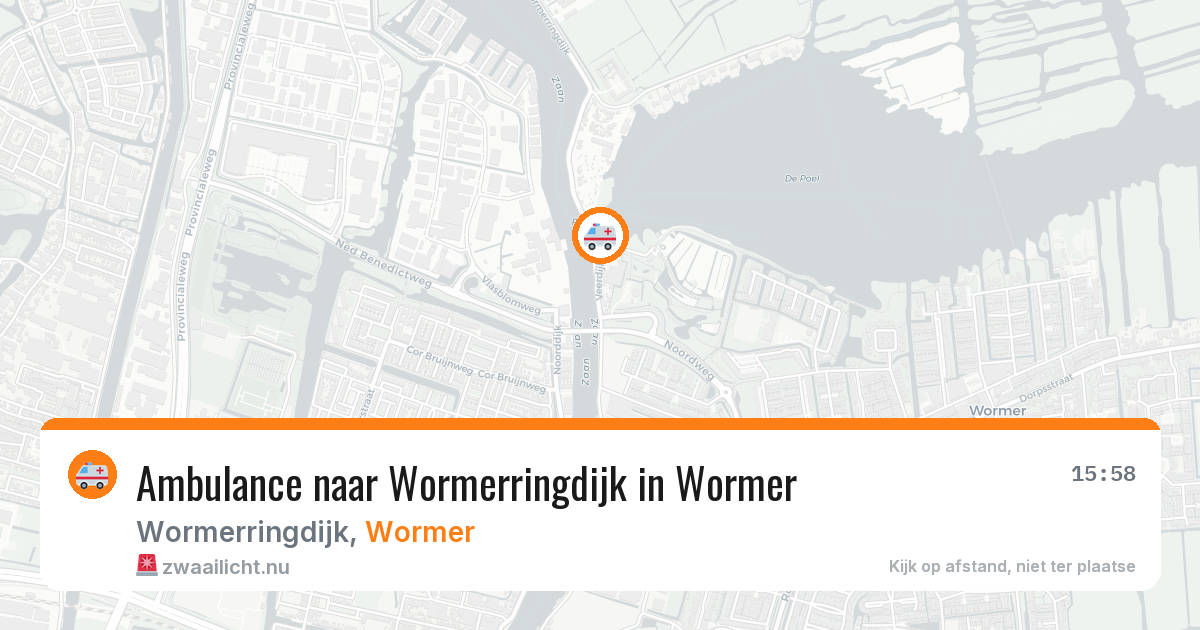 Ambulance naar Wormerringdijk in Wormer — 21 jul 2026