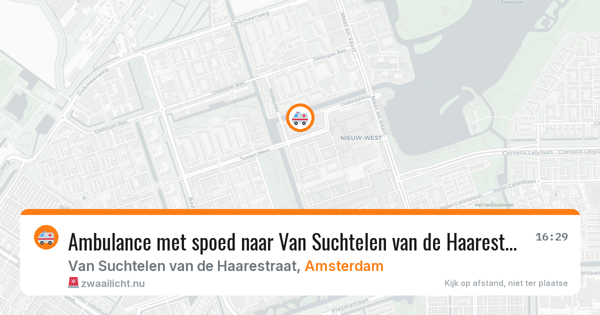 Ambulance met spoed naar Van Suchtelen van de Haarestraat in Amsterdam — 3 jun 2026