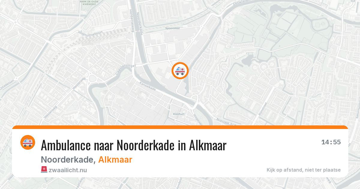 Ambulance naar Noorderkade in Alkmaar — 25 mei 2026