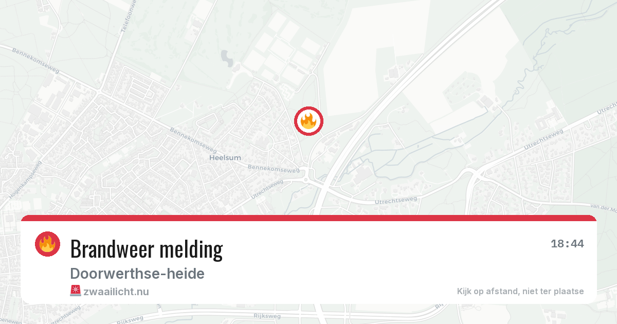 Brandweer melding — 28 apr 2026