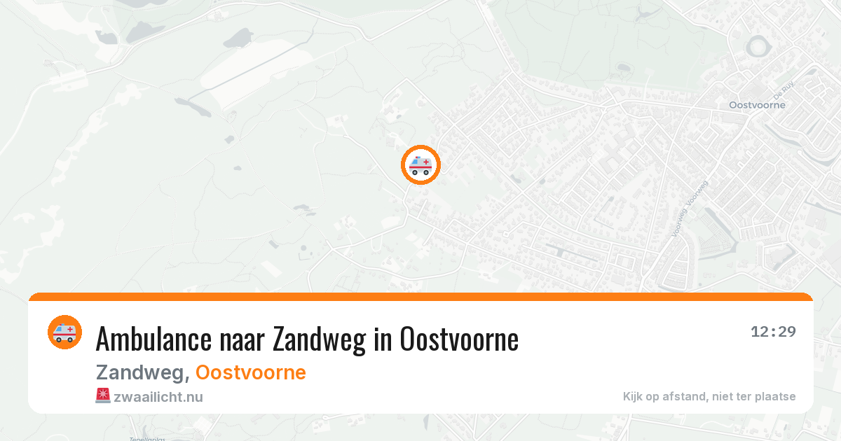 Ambulance naar Zandweg in Oostvoorne — 15 jul 2026