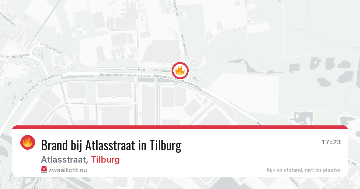 Brand bij Atlasstraat in Tilburg — 11 mrt 2026