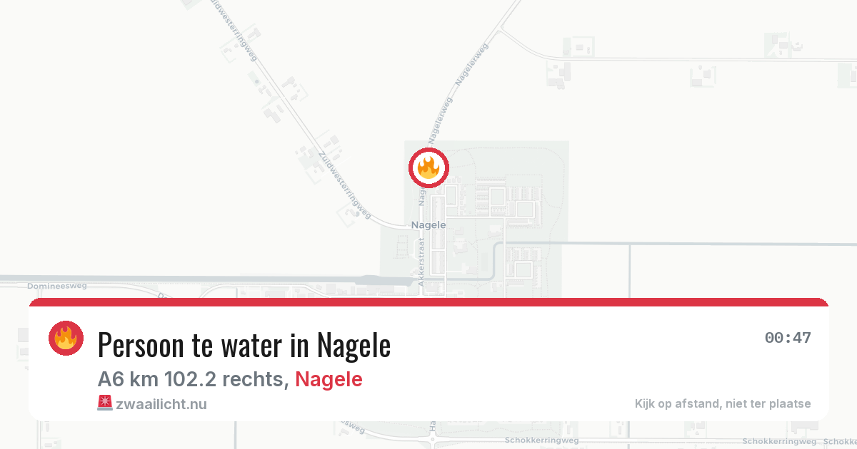Persoon te water in Nagele — 3 feb 2026