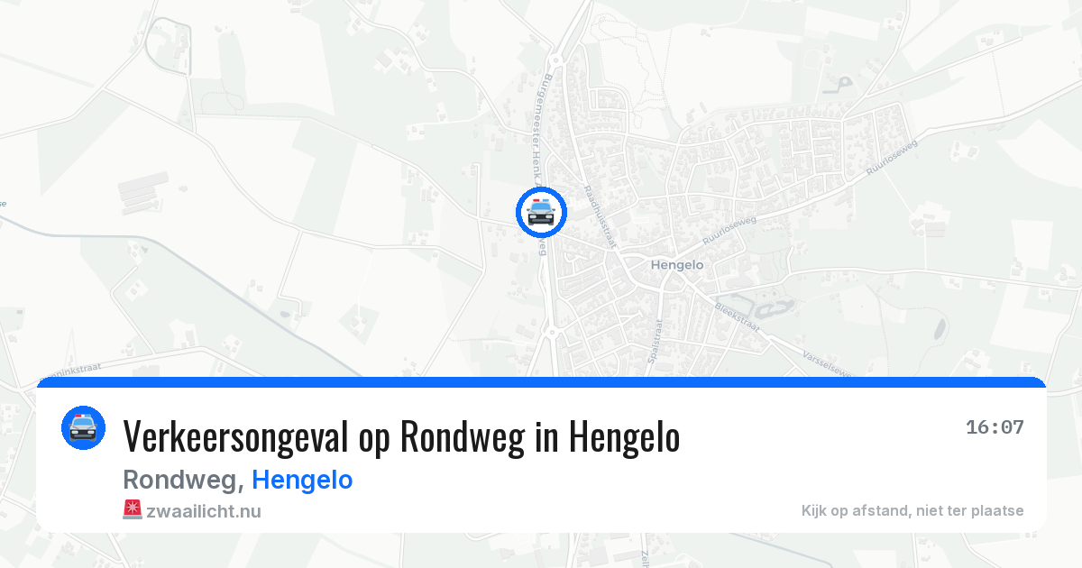 Verkeersongeval op Rondweg in Hengelo — 22 jul 2026