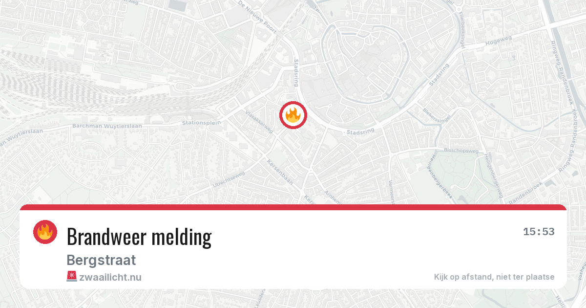 Brandweer melding — 15 apr 2026