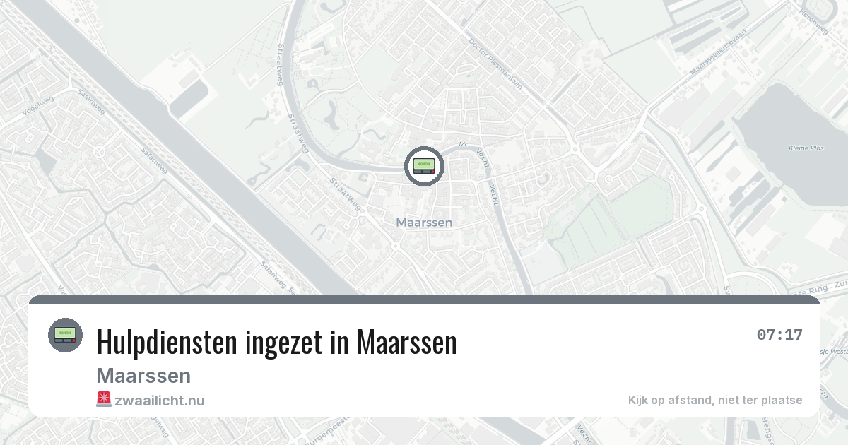 Hulpdiensten ingezet in Maarssen — 6 feb 2026 | 🚨 Zwaailicht.nu