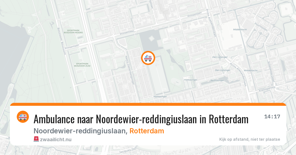 Ambulance naar Noordewier-reddingiuslaan in Rotterdam — 18 mrt 2026