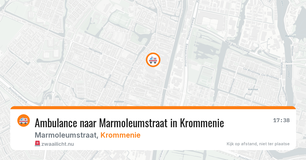 Ambulance naar Marmoleumstraat in Krommenie — 22 jul 2026