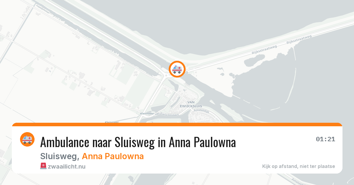 Ambulance naar Sluisweg in Anna Paulowna — 14 jul 2026