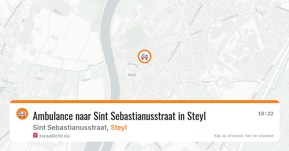 Ambulance naar Sint Sebastianusstraat in Steyl — 21 jul 2026