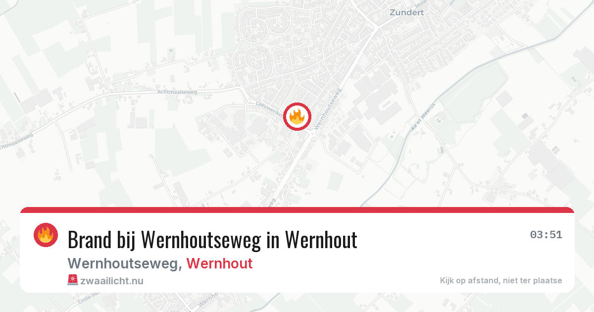 Brand bij Wernhoutseweg in Wernhout — 22 feb 2026